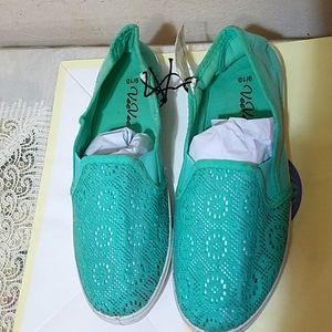 Flat sneakers with design. New. OPEN TO OFFERS!!